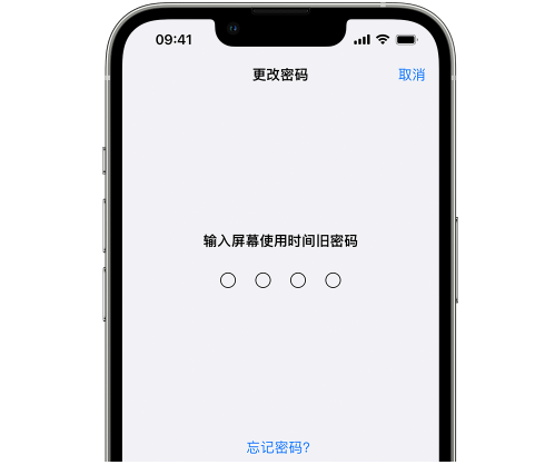 阳新iPhone屏幕维修分享iPhone屏幕使用时间密码忘记了怎么办 