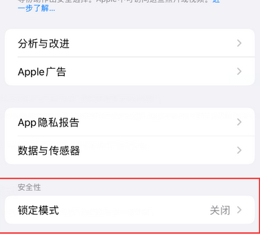 阳新苹果15服务网点分享iPhone15中的“锁定模式”有什么作用