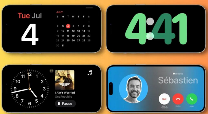阳新苹果手机维修分享iOS17横屏充电待机显示有什么好处 