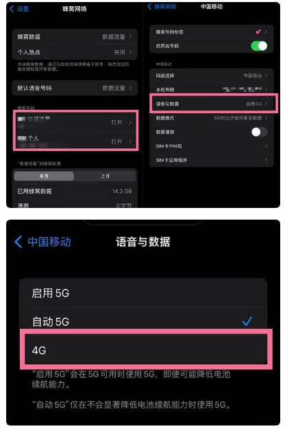 阳新苹果手机维修分享iPhone14如何切换4G/5G? iPhone14 5G网络切换方法 