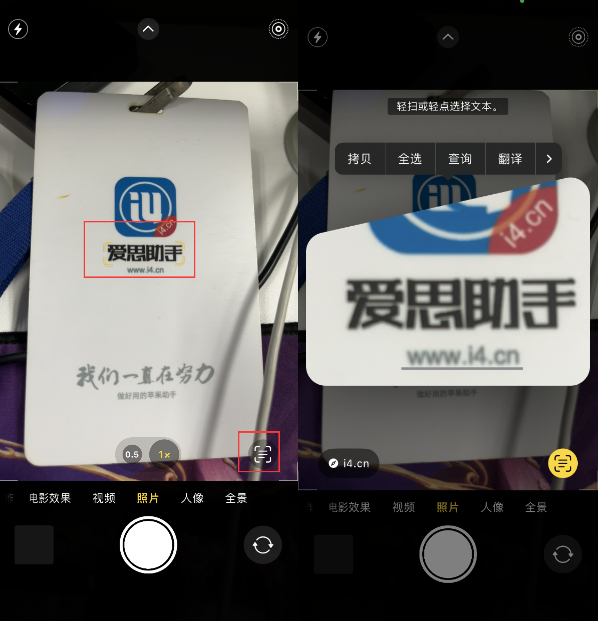 阳新苹果手机维修分享升级iOS 16后如何通过相机翻译文本 
