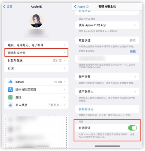 阳新苹果手机维修分享iOS 16 自动验证功能开启方法 