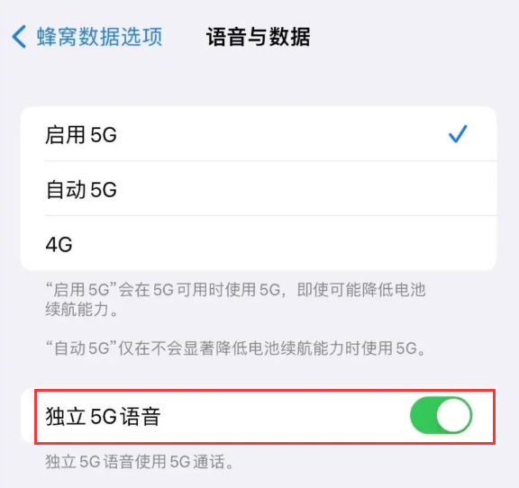 阳新苹果14维修分享iPhone 14 Pro如何开启VoNR 